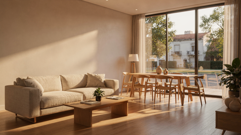 Casa en Buenos Aires: un proyecto de interiorismo que integra luz y calidez