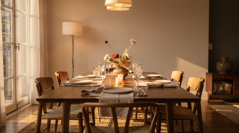 Guía de estilo para recibir en casa: mesa, iluminación y ambientación