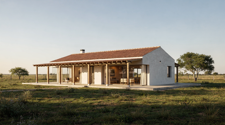 La arquitectura de una casa de campo argentina entre tradición y contemporaneidad